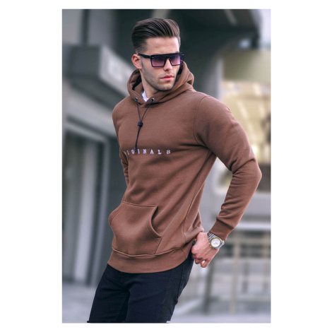 Madmext Men's Brown Printed Sweatshirt 5340