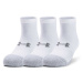 Under Armour HEATGEAR LOW CUT 3PK Unisex ponožky, biela, veľkosť