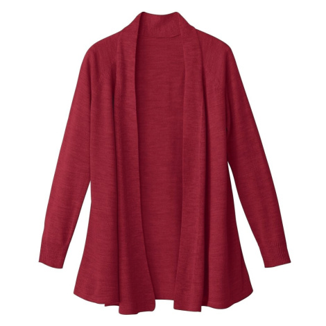 Blancheporte Dlhý sveter s dlhými rukávmi červená