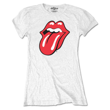 The Rolling Stones tričko Classic Tongue Biela