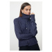 Trendyol Navy Blue Soft Texture Gradient Knitwear Cardigan