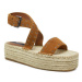 Pepe Jeans Espadrilky Tracy Antique PLS90657 Hnedá