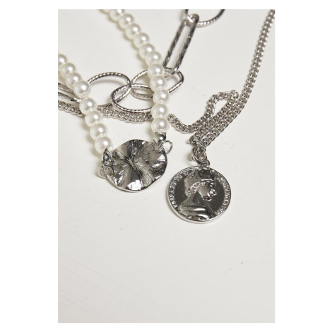 Ocean Layering Necklace - Silver Color