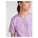 Svetlo fialové dámske džínsové košeľové šaty Pieces Tara