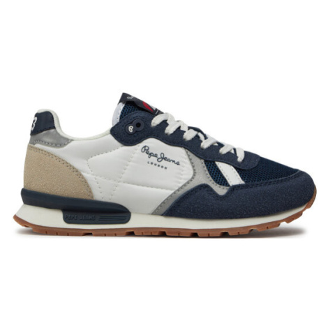 Pepe Jeans Sneakersy Brit Young B PBS40003 Tmavomodrá