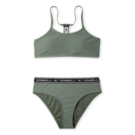 O'Neill SPORTCLUB BIKINI Dievčenské dvojdielne plavky, svetlo zelená, veľkosť