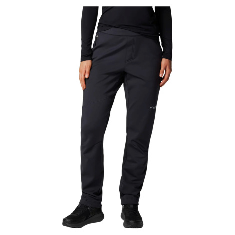 Čierne dámske softshellové nohavice Columbia Vest Canyon High-Rise Softshell Pant 2105831010