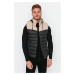 Trendyol Black Regular Fit Color Block Winter Puffer Vest