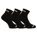 3PACK socks Nedeto ankle black