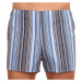 Classic men's boxer shorts Foltýn blue with oversized stripes