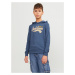 Jack & Jones Junior Mikina  tmavomodrá / oranžová / biela