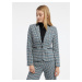 Orsay Black & Blue Women's Patterned Blazer - Women's