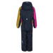 Dievčenský zimný overal COLOR KIDS Coverall colorblock, AF 10.000, festival fuchsia