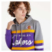 Mikina Mitchell & Ness Head Coach Hoodie Los Angeles Lakers Purple/ Grey