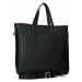 Kožená taška na notebook Facebag Neapol - čierna