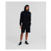 Mikina Karl Lagerfeld Waffle Texture Hoodie Black