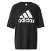 ADIDAS SPORTSWEAR Funkčné tričko 'Essentials'  čierna / biela