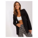 Women's black blazer with long sleeves