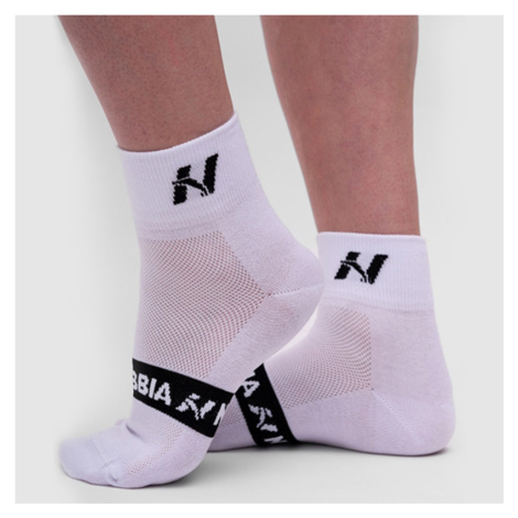 NEBBIA - Športové ponožky stredná dlĺžka UNISEX 128 (white) - NEBBIA