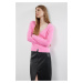 Trendyol Pink Basic V-Neck Knitwear Cardigan