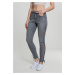 Women's denim pants Lace Up Skinny - grey