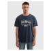 Big Star Man's T-shirt 152434 403 Navy Blue