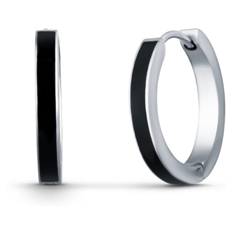 Black Sara Silver Earrings Vuch