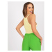 Žltý crop top Mariana -EM-TP-585.78-yellow