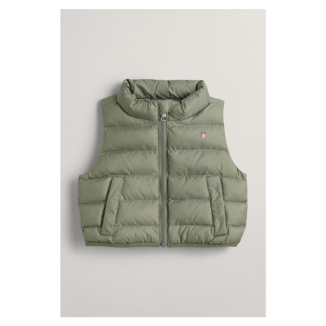 VESTA GANT U PUFFER VEST MUTED GREEN