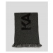 Šál Karl Lagerfeld K/Essential Knit Scarf Čierna