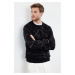 Trendyol Black Slim Fit Crew Neck Stripe Patterned Knitwear Sweater