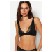 Trendyol Black Polyamide Lace Detail Bralet Bra