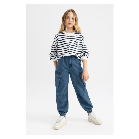 DEFACTO Girls Parachute Cargo Jeans