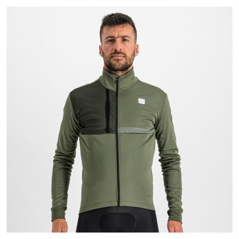 SPORTFUL Cyklistická zateplená bunda - GIARA SOFTSHELL - zelená