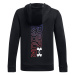 Chlapčenská zateplená mikina s kapucňou UNDER ARMOUR UA Armour Fleece Graphic HD-BLK