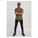 Long camo inset t-shirt olive/dark camo