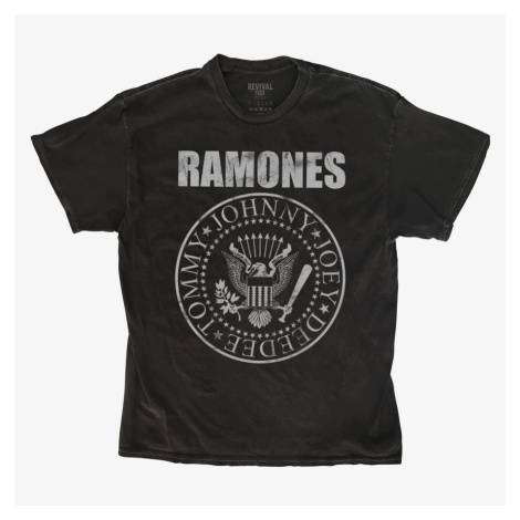 Queens Revival Tee - Ramones Classic Eagle Logo Unisex T-Shirt Black