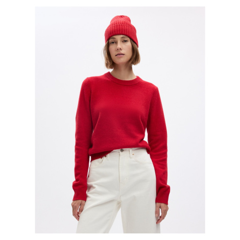 Červený dámsky basic sveter GAP