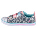 Vzorované dievčenské tenisky Skechers Sparkle Lite Heartsland 314753L-DMLT