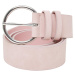 Basic Suede PU Belt Pink