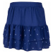 Lewro TINA Dievčenská sukňa s volánmi, tmavo modrá, veľkosť