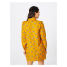 Compania Fantastica Košeľové šaty 'Vestido'  svetlomodrá / zlatá žltá / tmavofialová