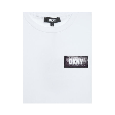 DKNY Tričko D35S30 S Biela Regular Fit