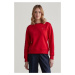 MIKINA GANT SHIELD C-NECK SWEAT RUBY RED