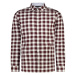 Tommy Hilfiger Košeľa - SLIM BRUSHED HEATHER CHECK SHIRT bordová