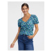 Orsay Blue Women's Floral Top - Women