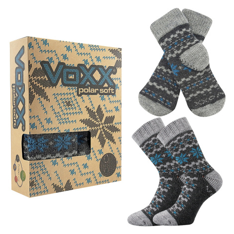 VOXX ponožky Trondelag set anthracite melé 1 ks 117561