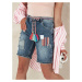 Women's shorts blue CHICSTYLE Dstreet