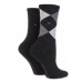 Tommy Hilfiger Ponožky - TH WOMEN CHECK SOCK 2P tmavosivá