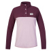 Women's warm fleece sweatshirt Hannah NUKA fig/violet ice